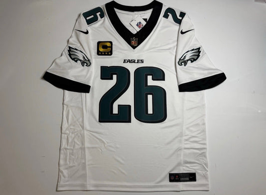 PHILADELPHIA EAGLES SAQUON BARKLEY WHITE JERSEY
