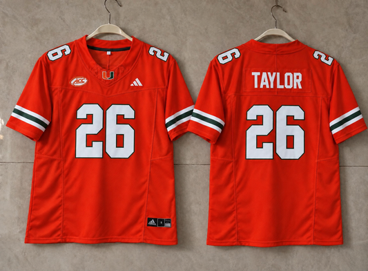 MIAMI HURRICANES SEAN TAYLOR ORANGE JERSEY