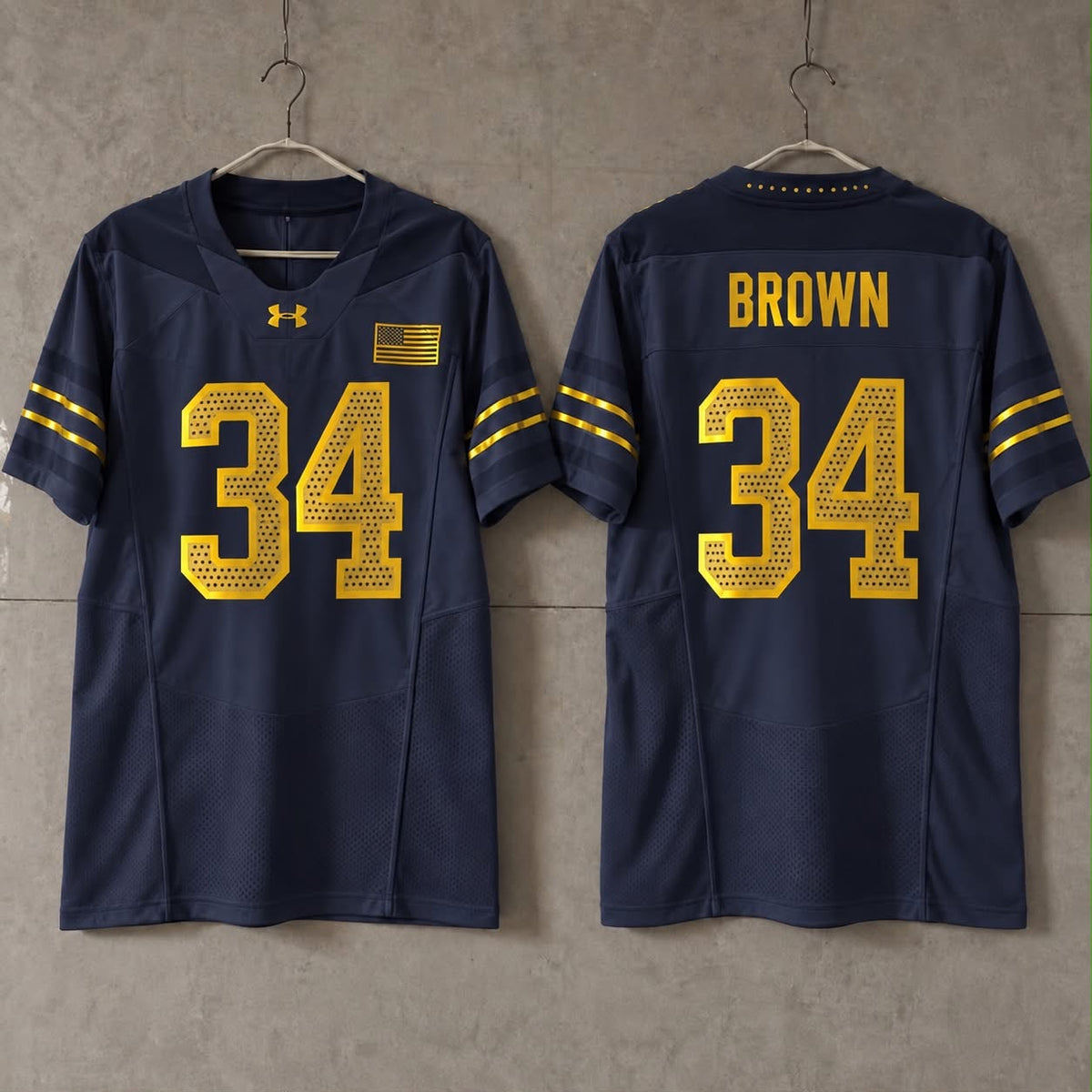 NOTRE DAME FIGHTING IRISH DRAYK BROWN NEW JERSEY