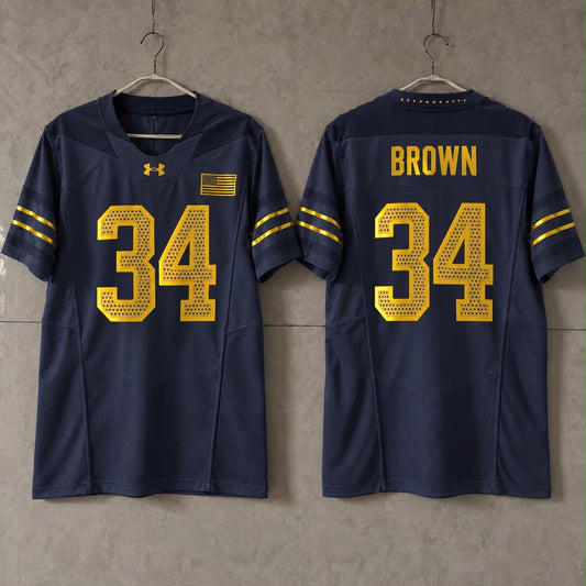 NOTRE DAME FIGHTING IRISH DRAYK BROWN NEW JERSEY