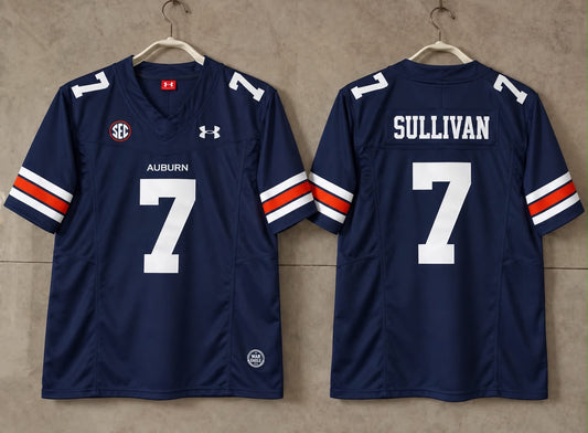 AUBURN TIGERS PAT SULLIVAN BLUE JERSEY