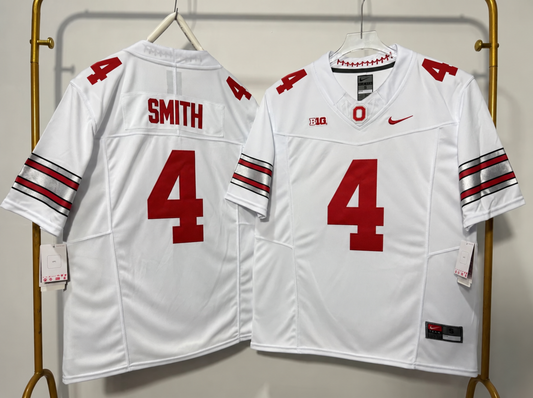 OHIO STATE BUCKEYES JEREMIAH SMITH WHITE JERSEY