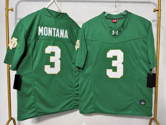 NOTRE DAME JOE MONTANA GREEN JERSEY
