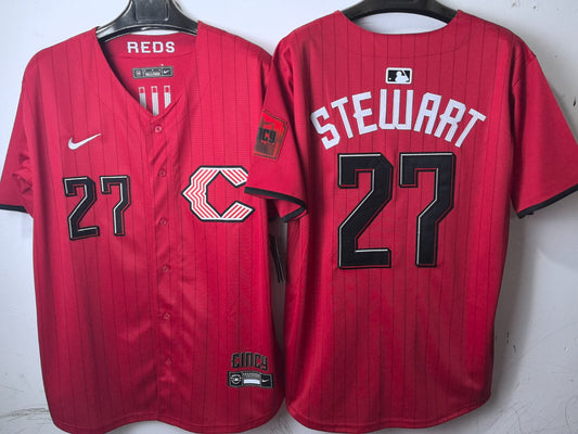 Cincinnati Reds Sal Stewart Red Jersey