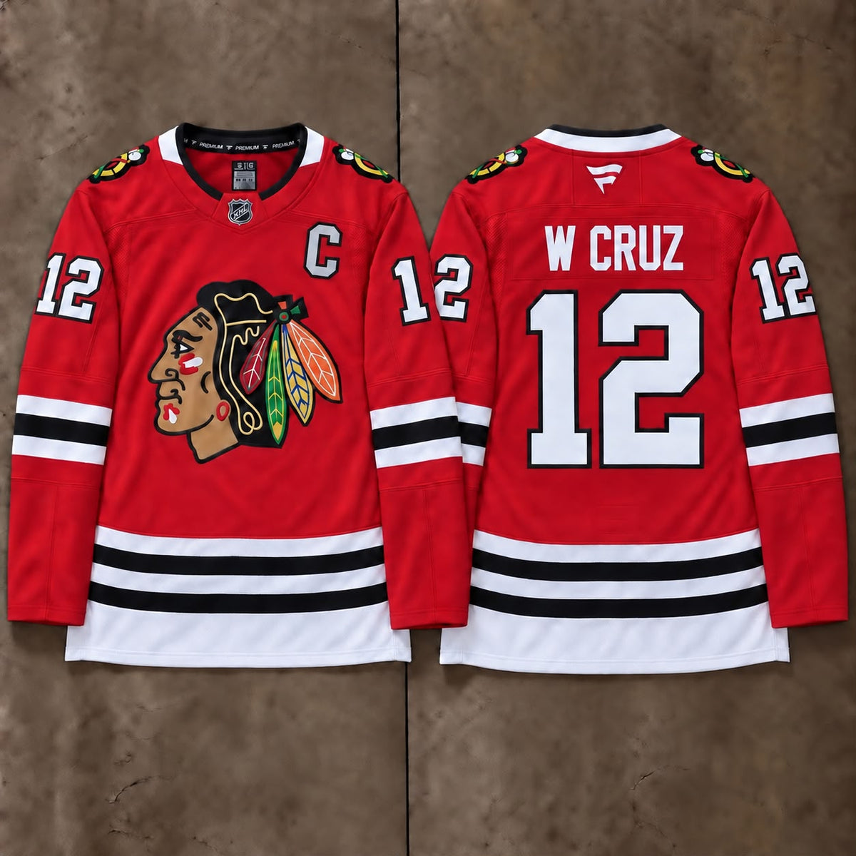 Chicago Blackhawks Cruz Jersey Custom made