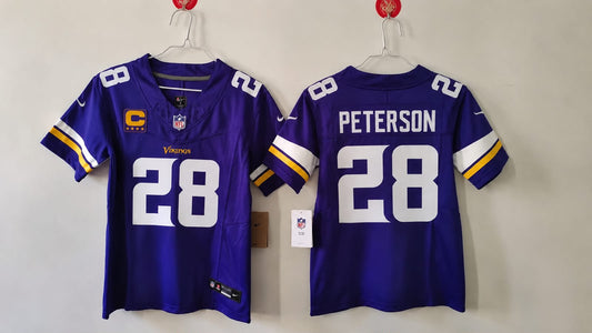 MINNESOTA VIKINGS, ADRIAN PETERSON CAPTAIN JERSEY