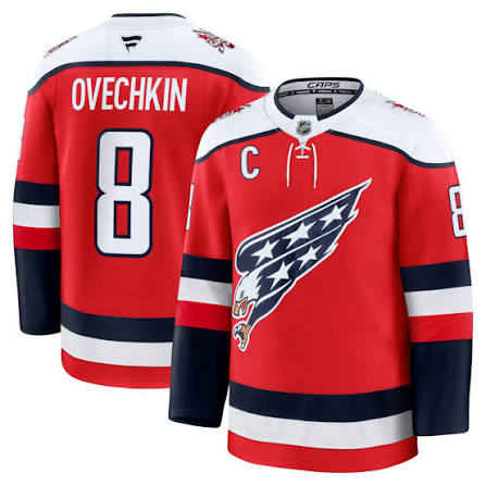 WASHINGTON CAPITALS OVECHKIN RED JERSEY