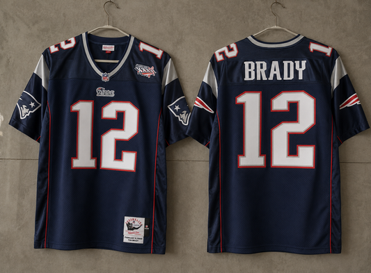 NEW ENGLAND PATRIOTS TOM BRADY 2001 SUPER BOWL JERSEY
