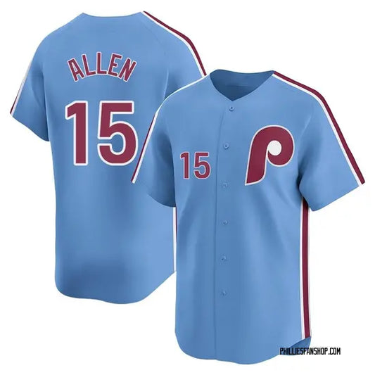PHILADELPHIA PHILLIES RICHIE ALLEN LIGHT BLUE JERSEY