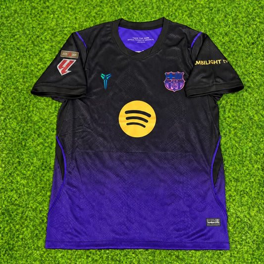 LAMINE YAMAL BLACK AND PURPLE JERSEY