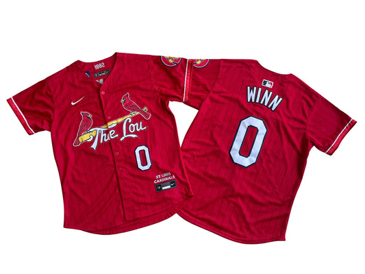 ST LOUIS CARDINALS MASYN WINN RED JERSEY