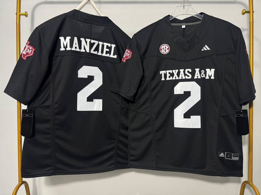TEXAS A&M AGGIES JOHNNY MANZIEL BLACK JERSEY
