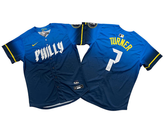 Philadelphia Phillies Trea Turner Blue Jersey