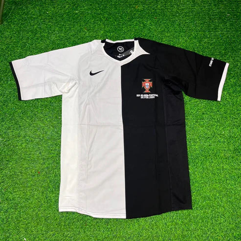 Cristiano Ronaldo Portugal 2005 Special White and Black Retro Football Jersey Kit
