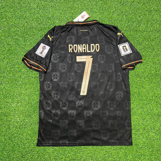 2026 WORLD CUP CRISTIANO RONALDO TEAM PORTUGAL BLACK JERSEY