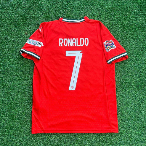 Cristiano Ronaldo Portugal Nations League Winner Red Jersey
