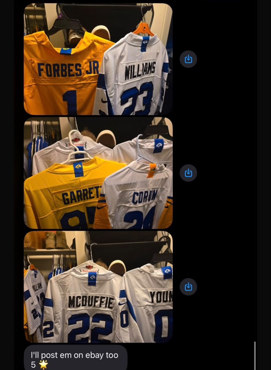 Photo sent by a Cruxchristi customer after their jersey arrived