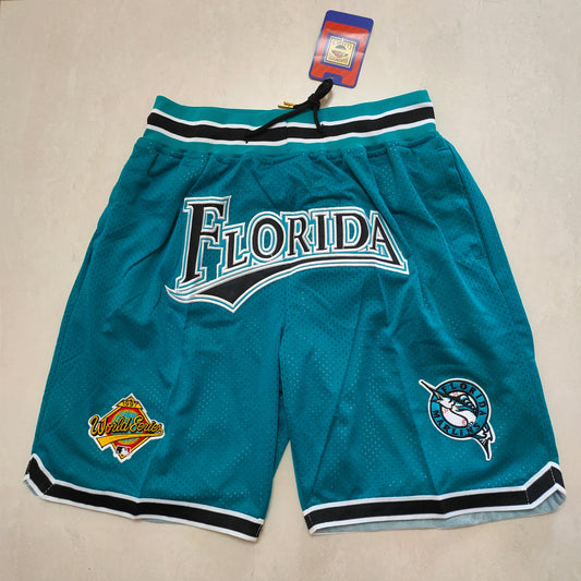 MIAMI MARLINS BLUE SHORTS FLORIDA VERSIONS