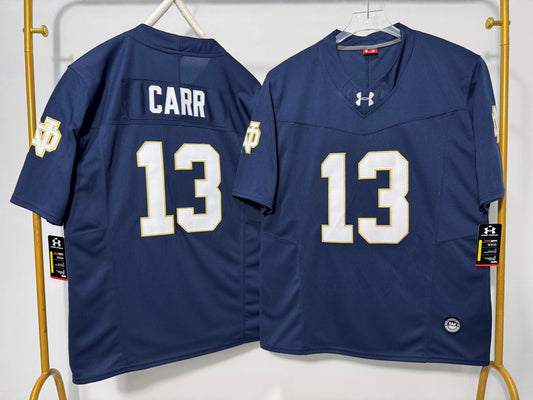 NOTRE DAME FIGHTING IRISH CJ CARR BLUE JERSEY