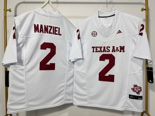 TEXAS A&M AGGIES JOHNNY MANZIEL WHITE JERSEY