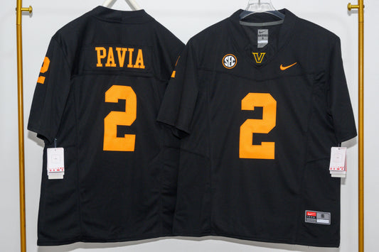 VANDERBILT COMMODORES DIEGO PAVIA BLACK JERSEY