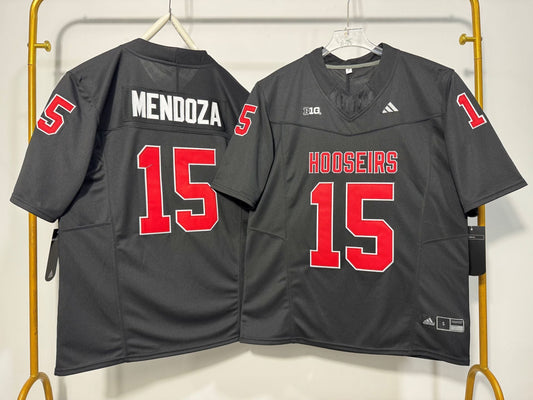 INDIANA HOOSIERS FERNANDO MENDOZA BLACK JERSEY