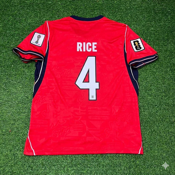 2026 WORLD CUP DECLAN RICE TEAM ENGLAND RED JERSEY