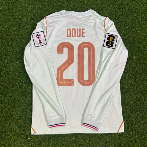 2026 World Cup Desire Doue Team France White Jersey
