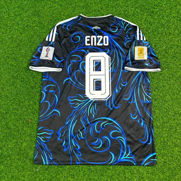 2026 WORLD CUP ENZO FERNANDEZ TEAM ARGENTINA BLUE JERSEY