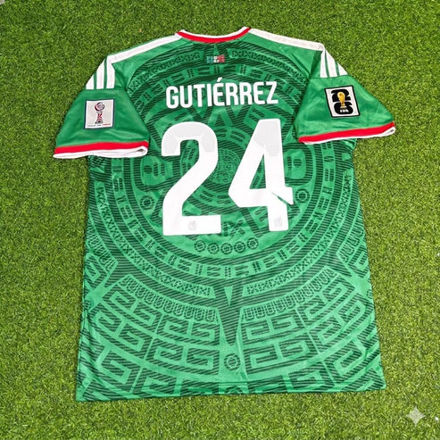 2026 WORLD CUP BRIAN GUTIERREZ TEAM MEXICO GREEN JERSEY