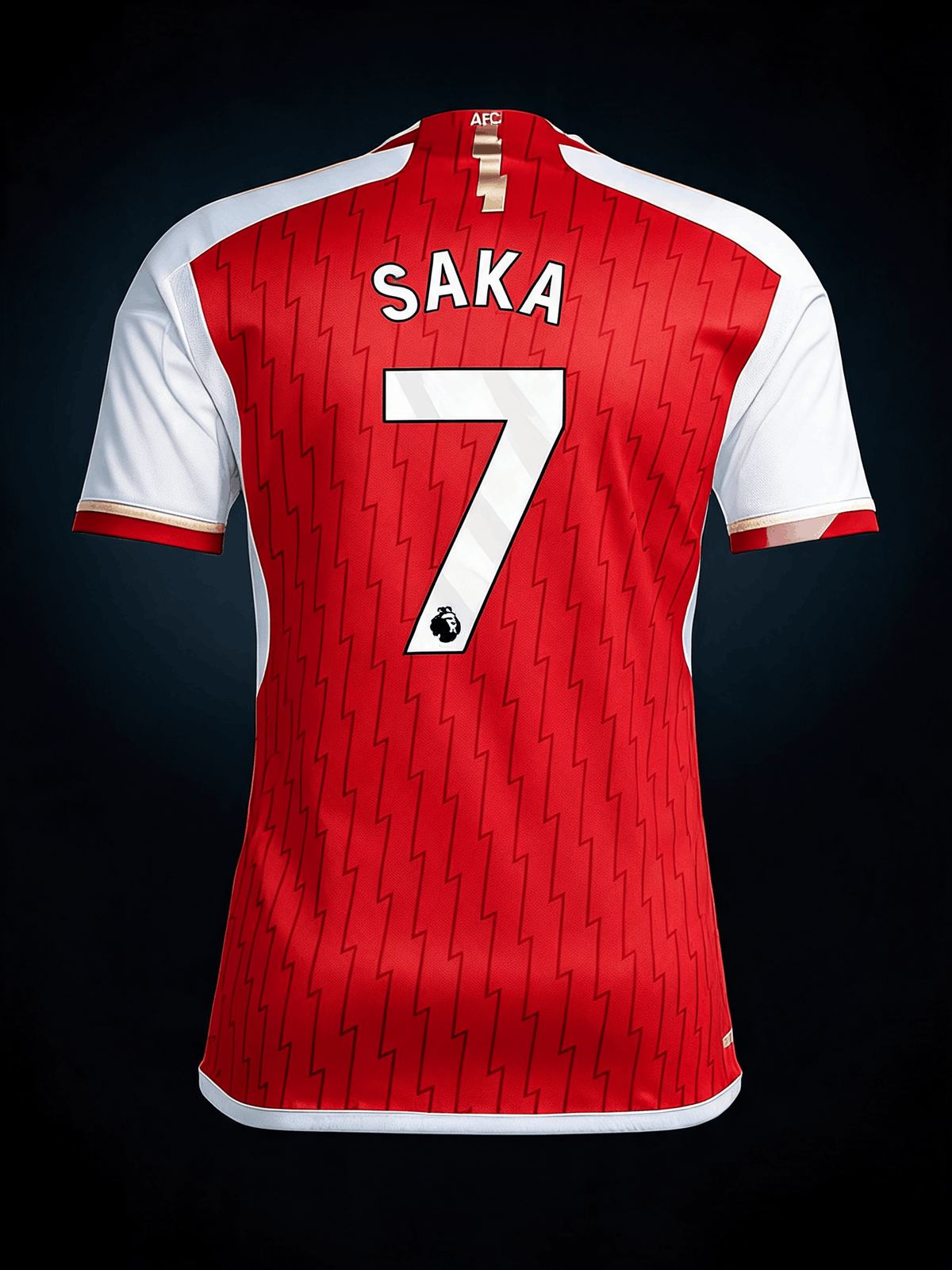 Bukayo Saka Arsenal Red Soccer Jersey