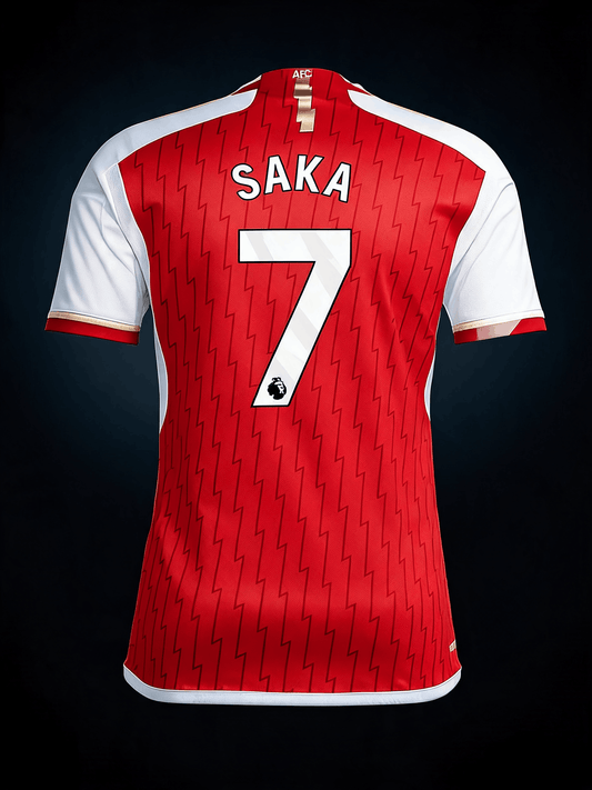 Bukayo Saka Arsenal Red Soccer Jersey