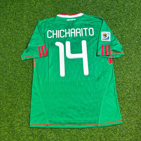 2010 WORLD CUP JAVIER HERNANDEZ TEAM MEXICO GREEN JERSEY