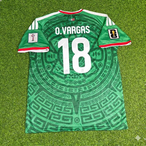 2026 WORLD CUP OBED VARGAS TEAM MEXICO GREEN JERSEY